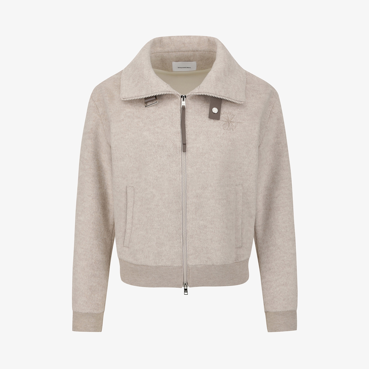 Southcross Fox-Fur Collar Wool Zip-Up Jacket_BE