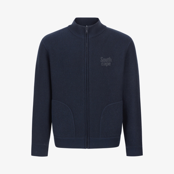 Jacquard Reversible Knit Zip-Up Cardigan_NA