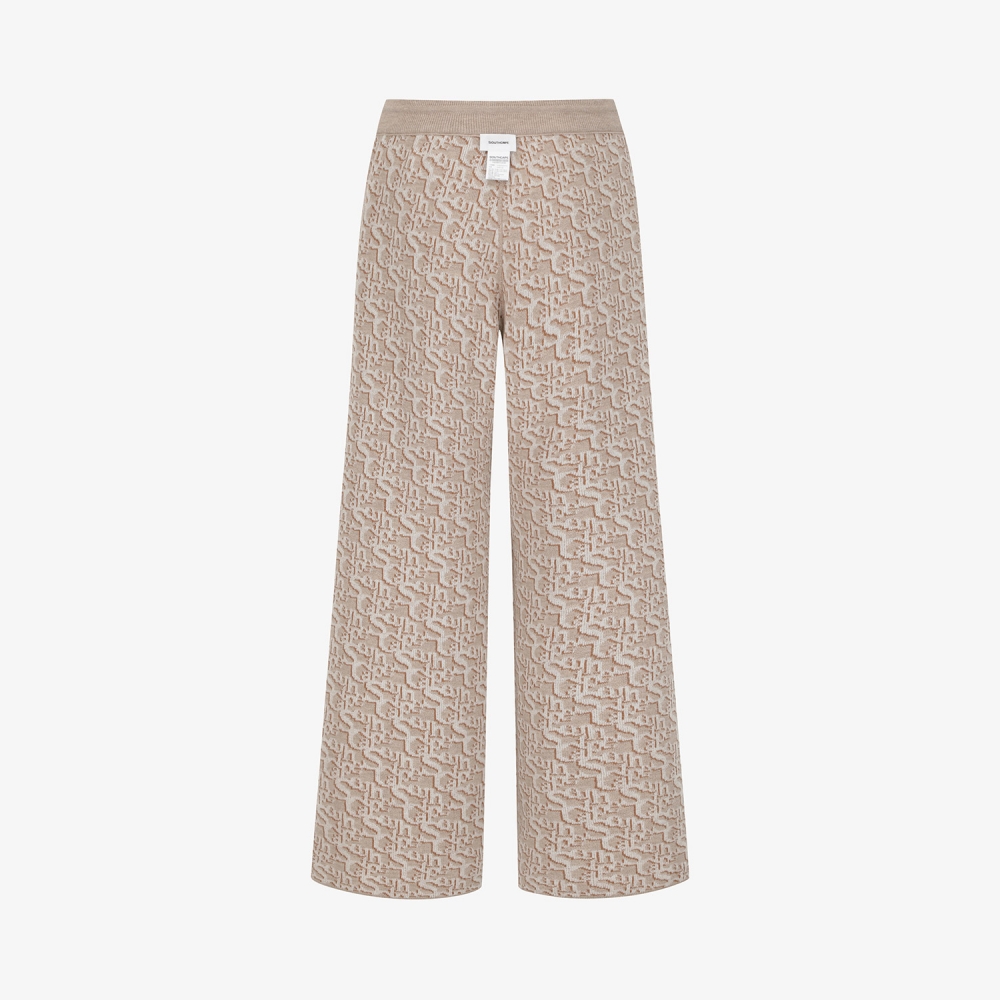 Reversible Jacquard Knit Pants_BE