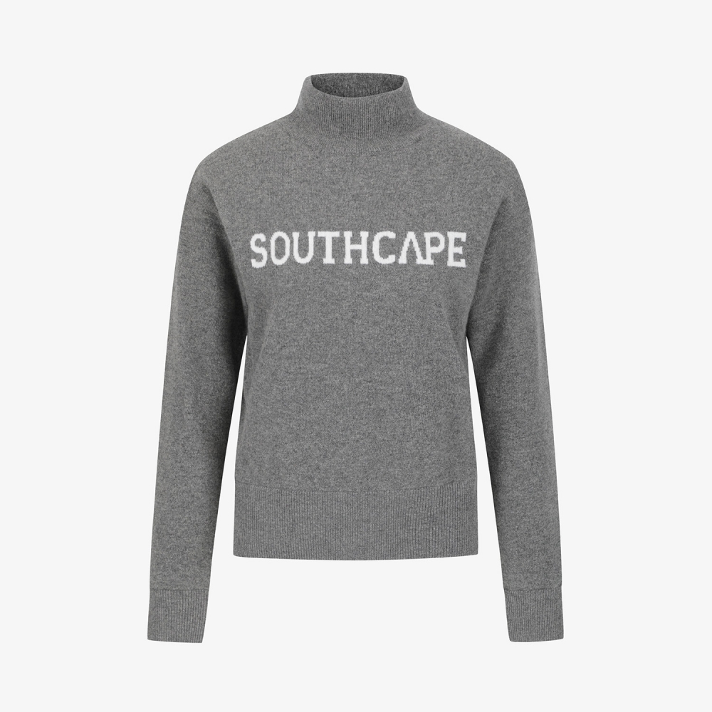 Windproof Cashmere Mockneck Knit Pullover_GY