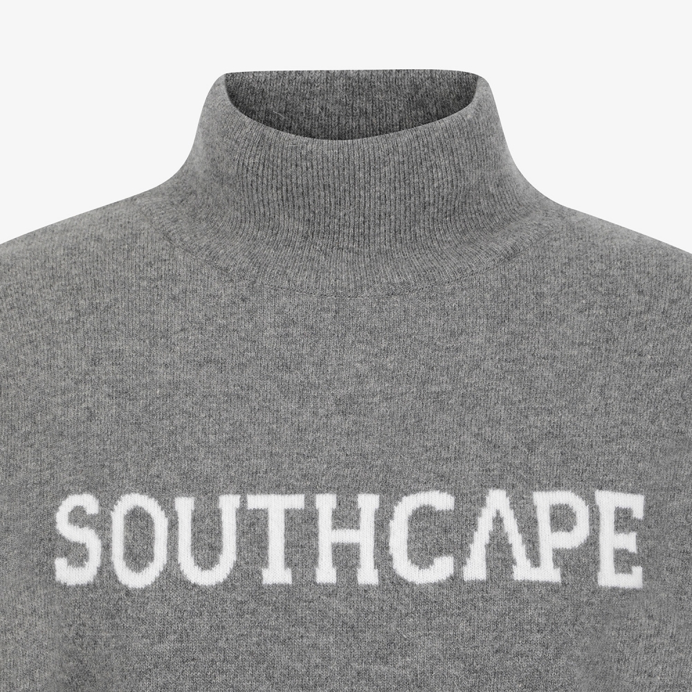 Windproof Cashmere Mockneck Knit Pullover_GY