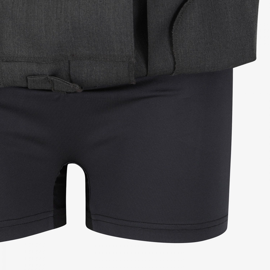 Wool Melange Panel Detail Skirt_CG