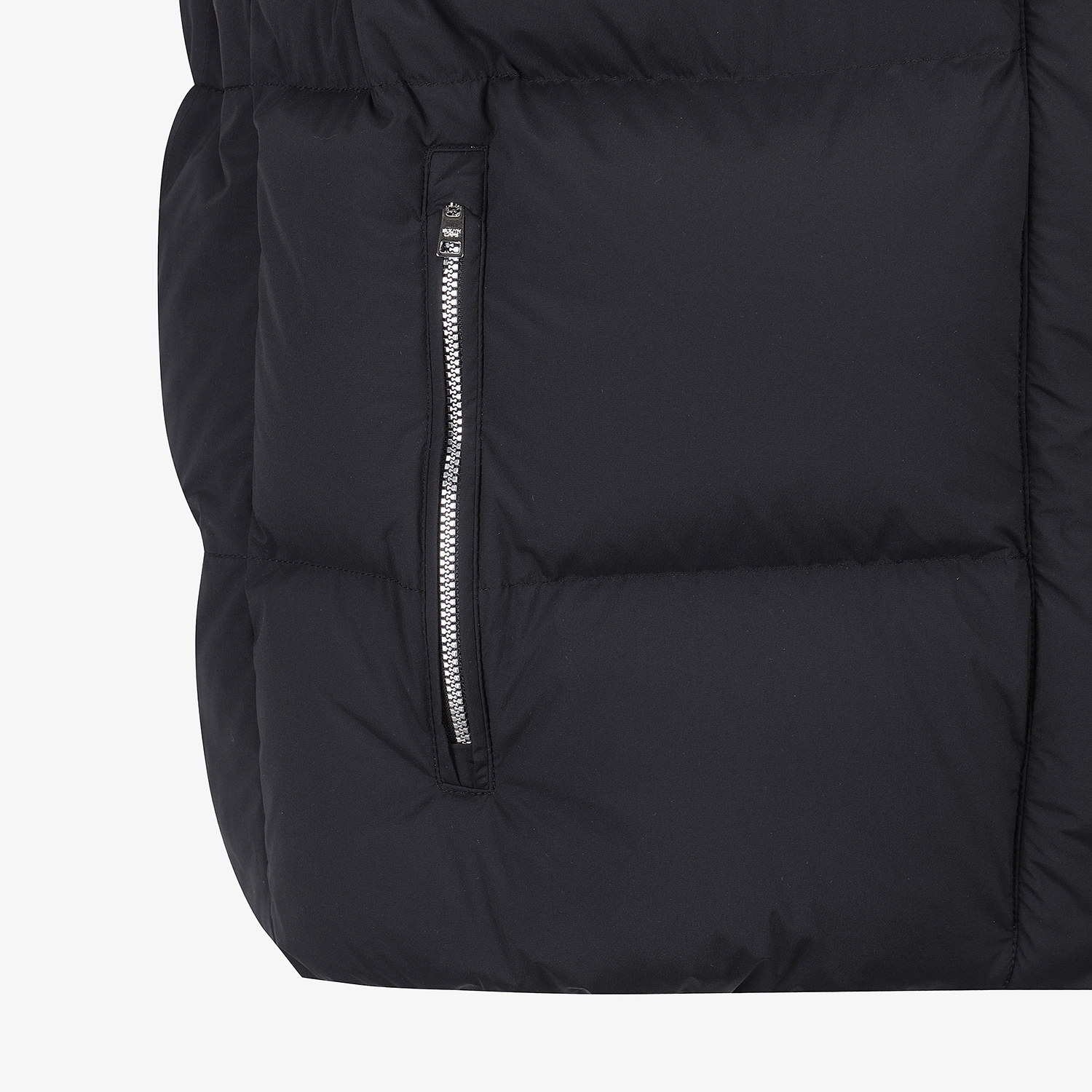 Voluminous Goose Down Hooded Vest_BK