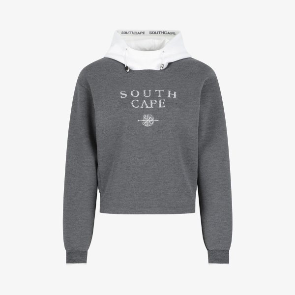 Southcross Logo Half-Neck Hooded Top_GY