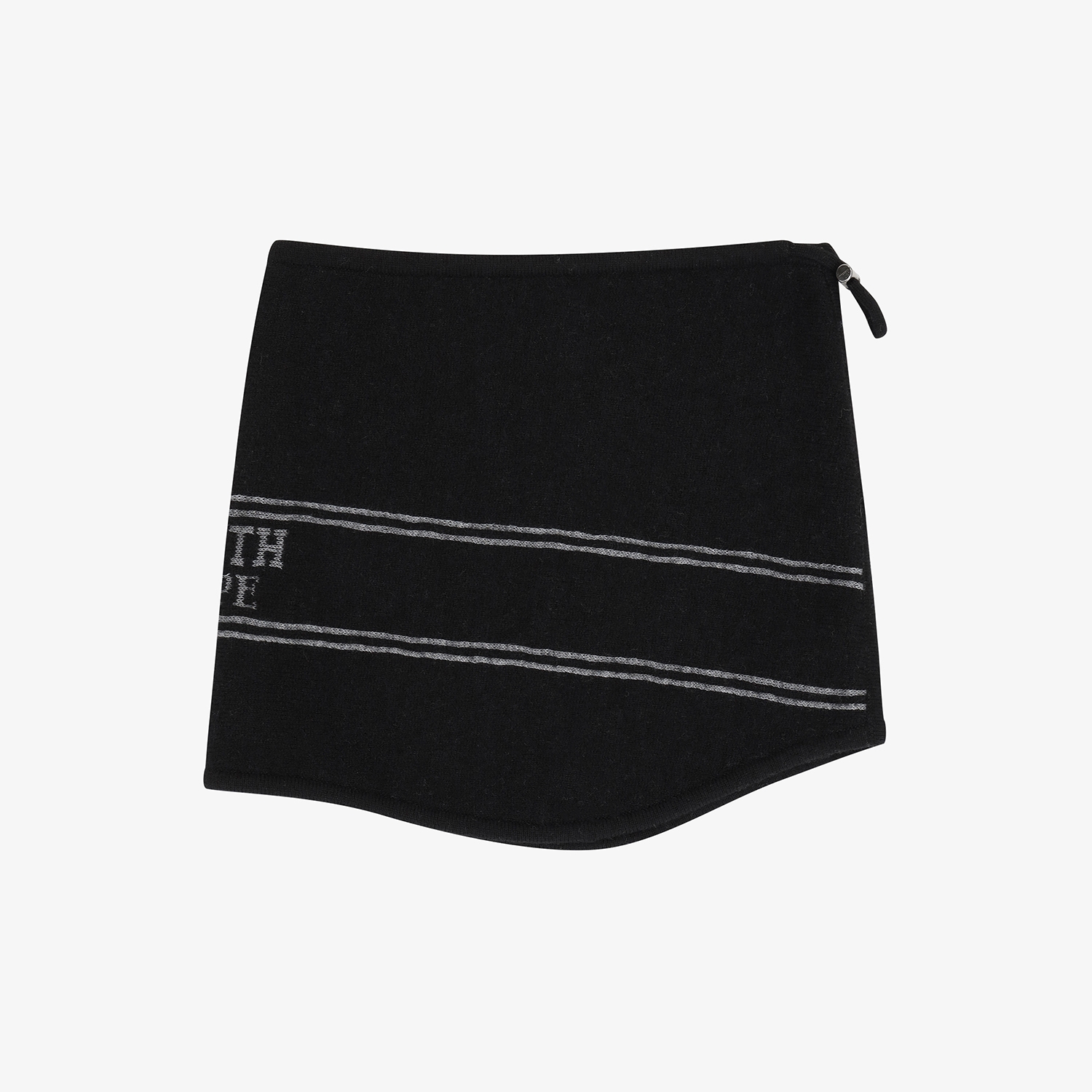 Reversible Knit Neck Warmer_BK