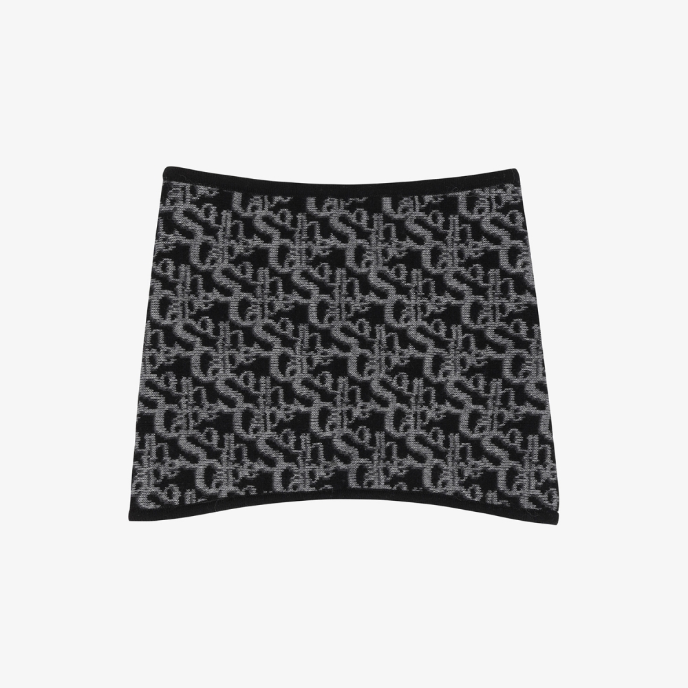 Reversible Knit Neck Warmer_BK