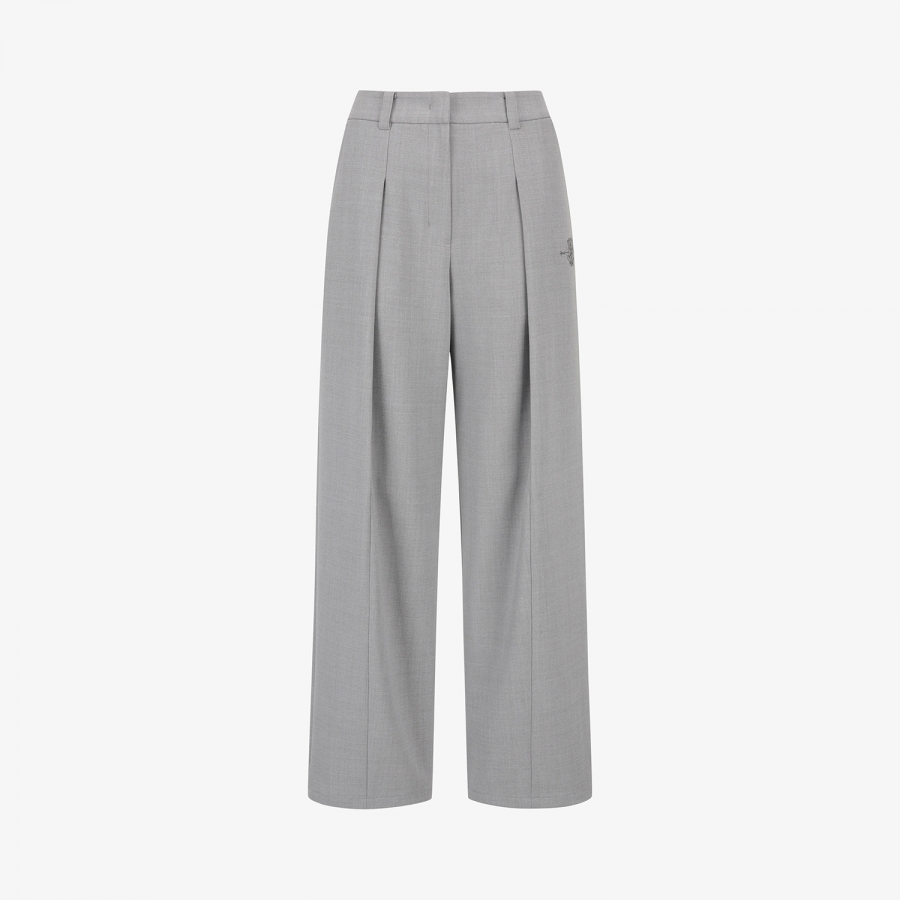 Southcross Pin-Tuck Wide Pants_GY