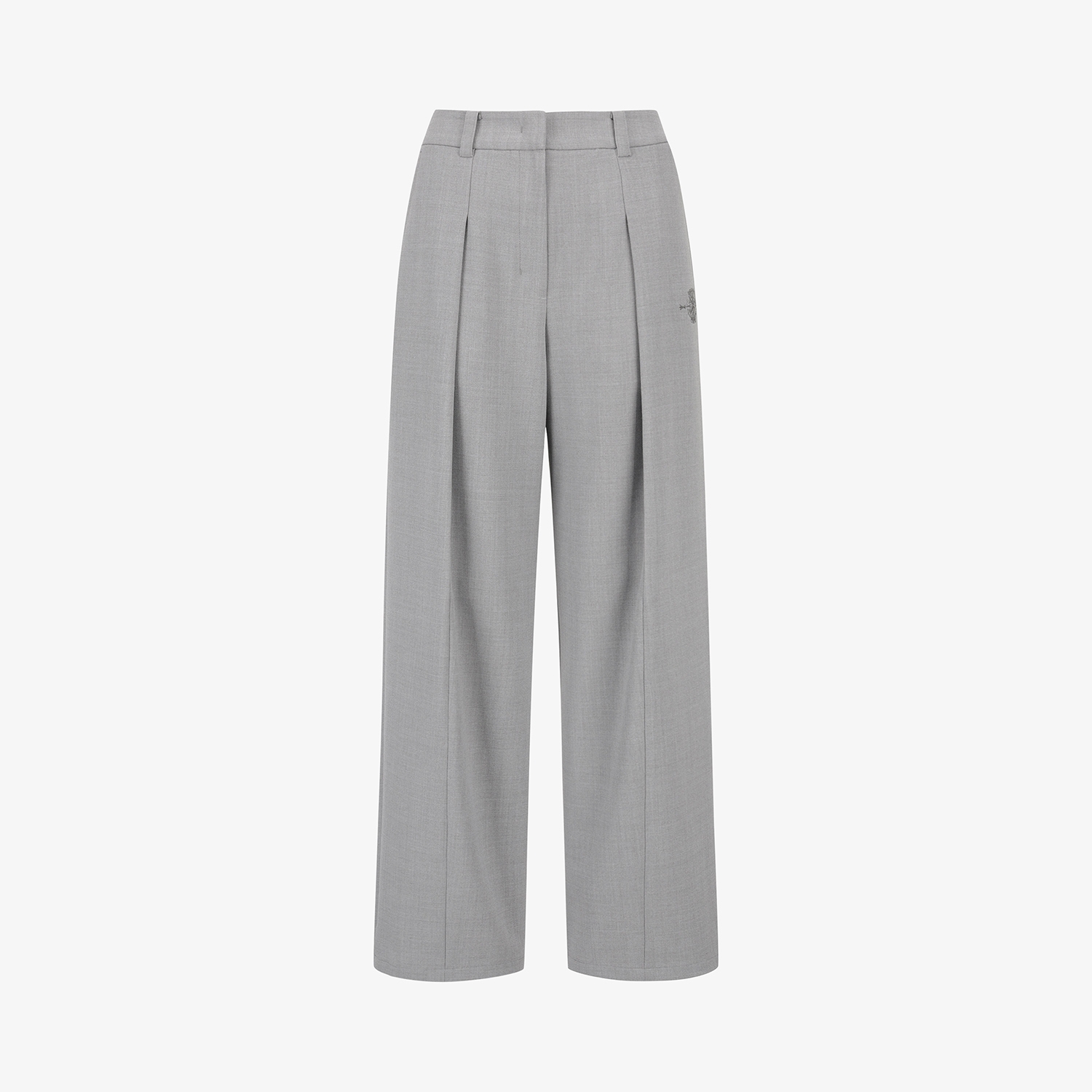 Southcross Pin-Tuck Wide Pants_GY