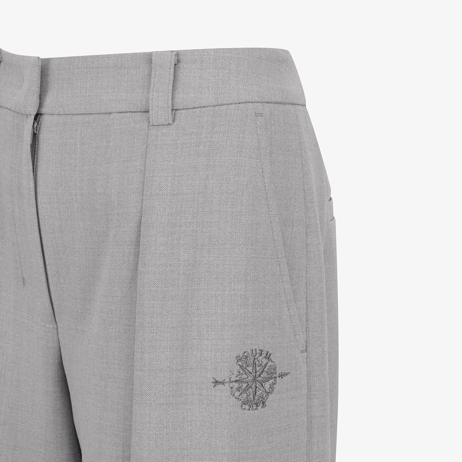 Southcross Pin-Tuck Wide Pants_GY