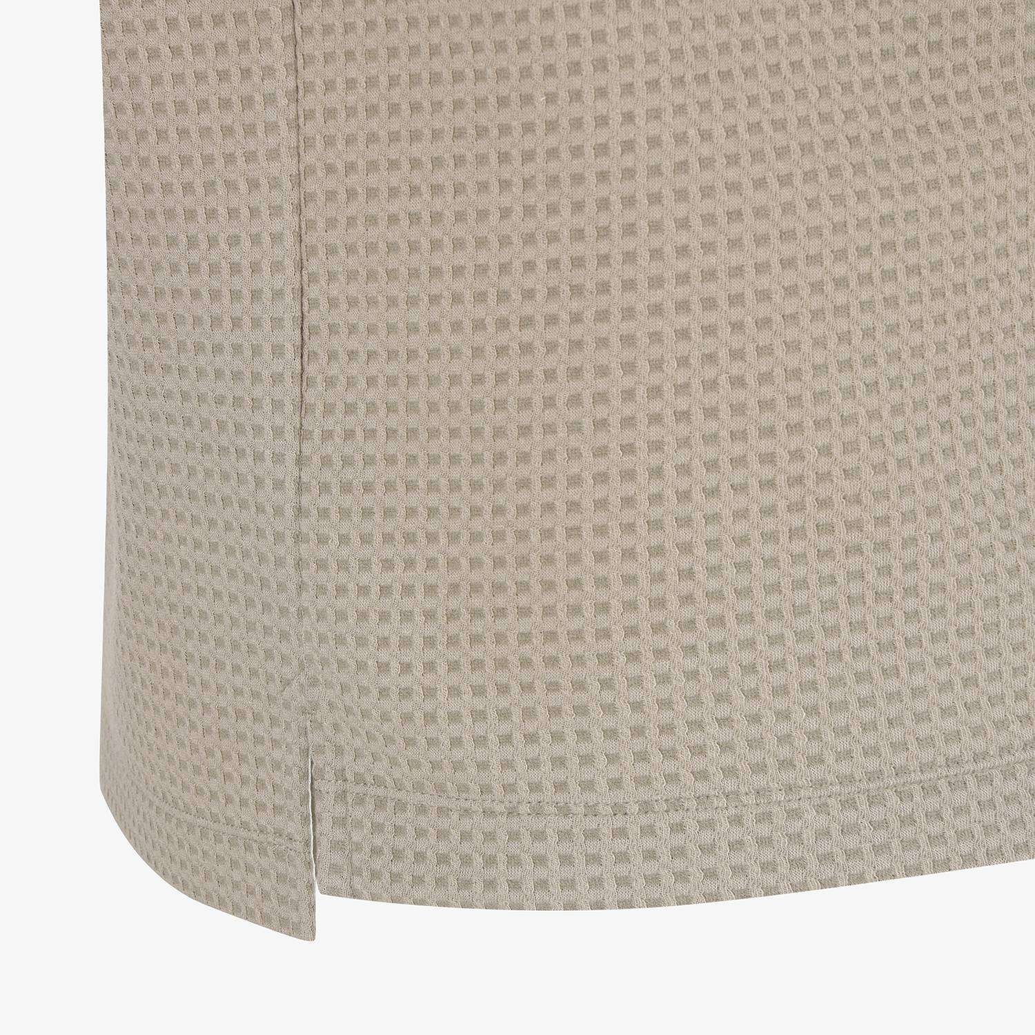 Southcross Open-Collar Waffle Knit T-Shirt_KE