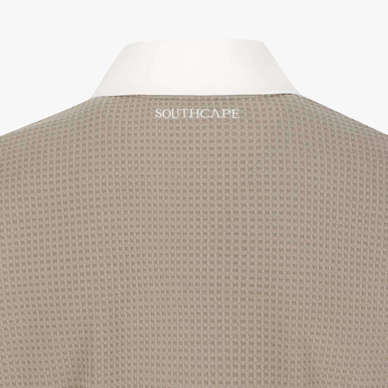 Southcross Open-Collar Waffle Knit T-Shirt_KE