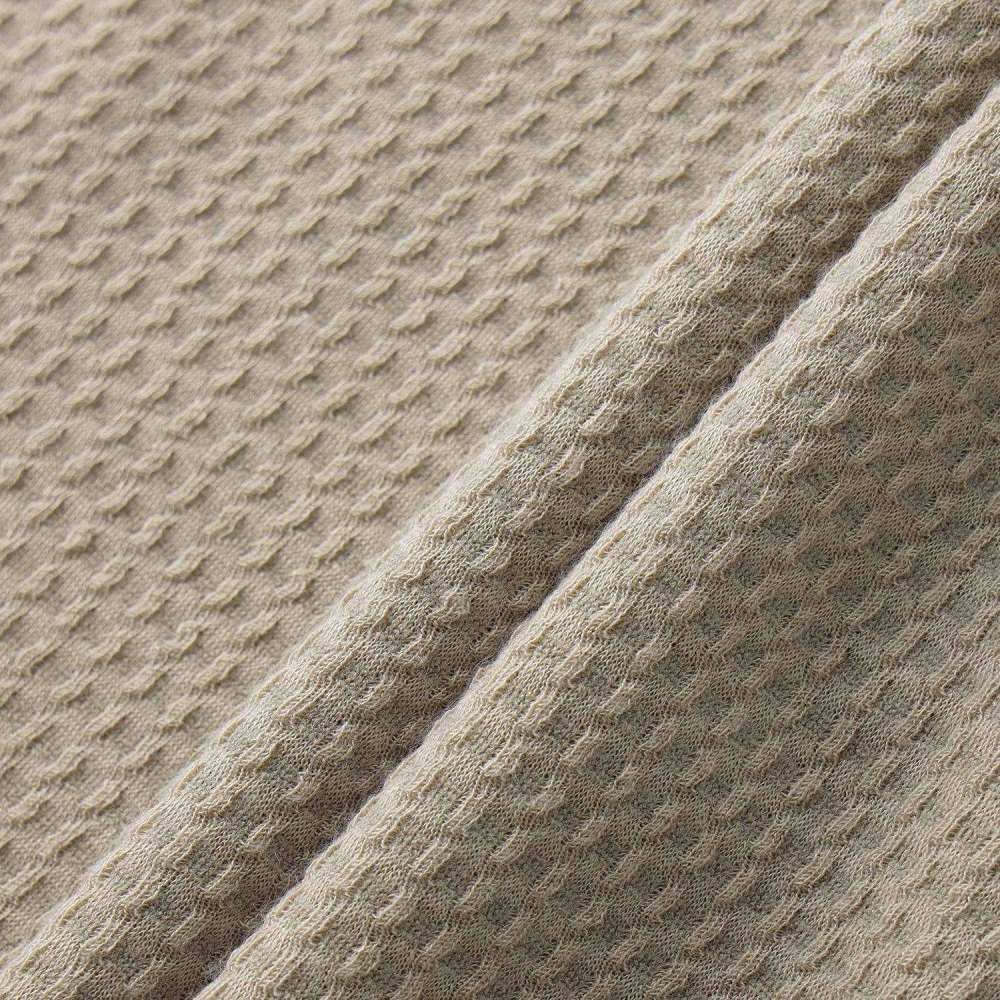 Southcross Open-Collar Waffle Knit T-Shirt_KE