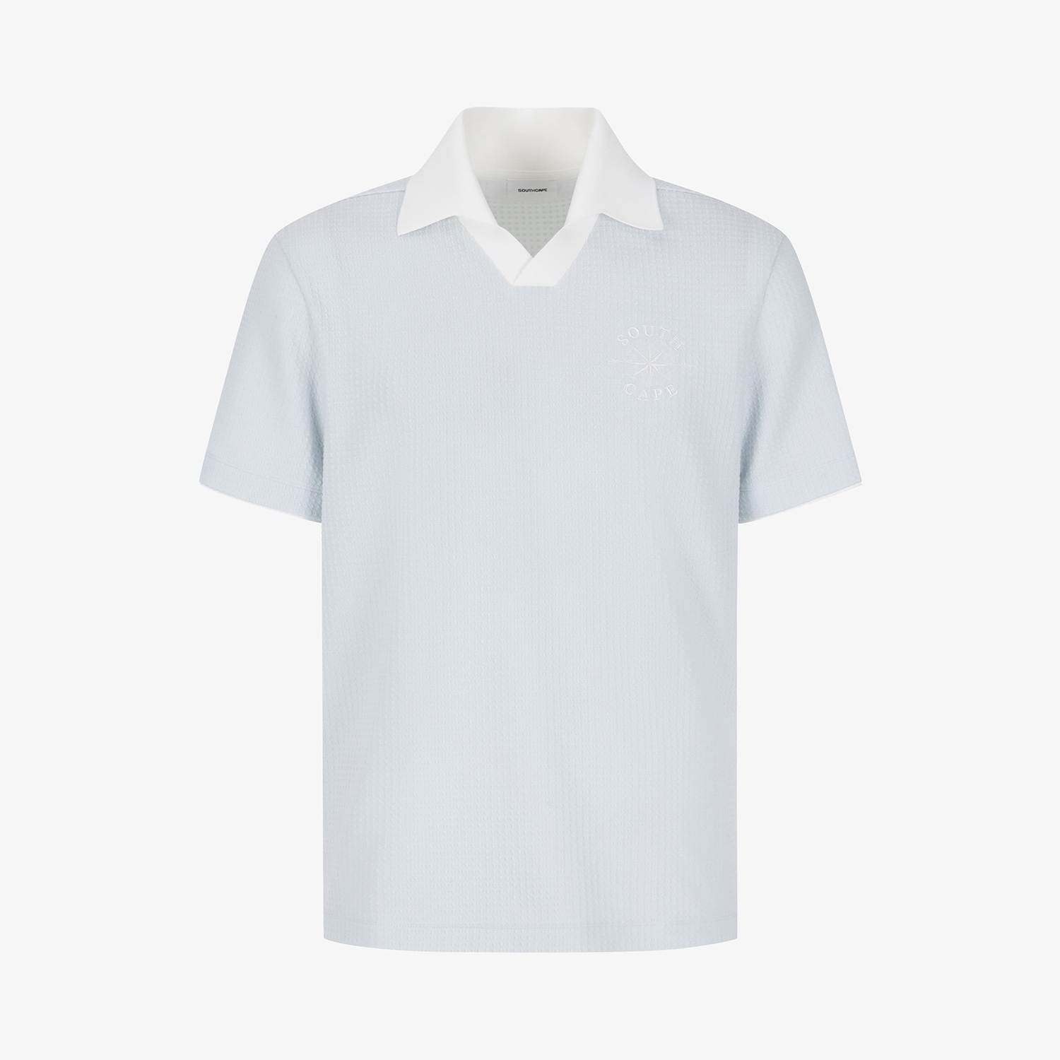Southcross Open-Collar Waffle Knit T-Shirt_SK