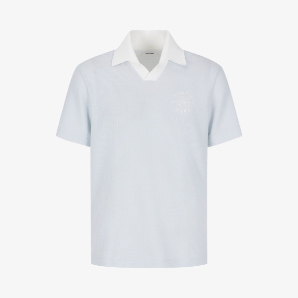 Southcross Open-Collar Waffle Knit T-Shirt_SK