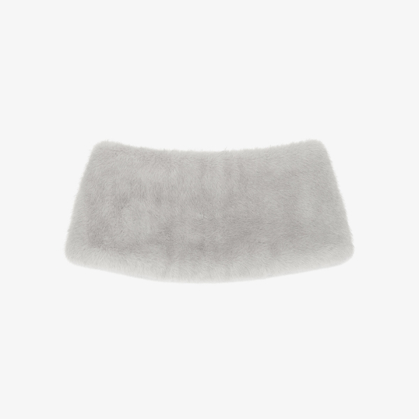 Reversible Faux Fur Knit Neck Warmer_GY