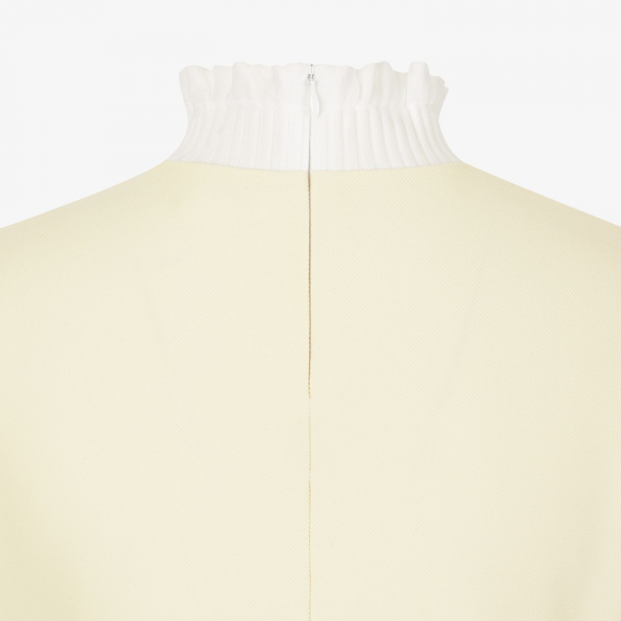 Southcross Frill Mock-Neck Back Slit T-Shirt_LY