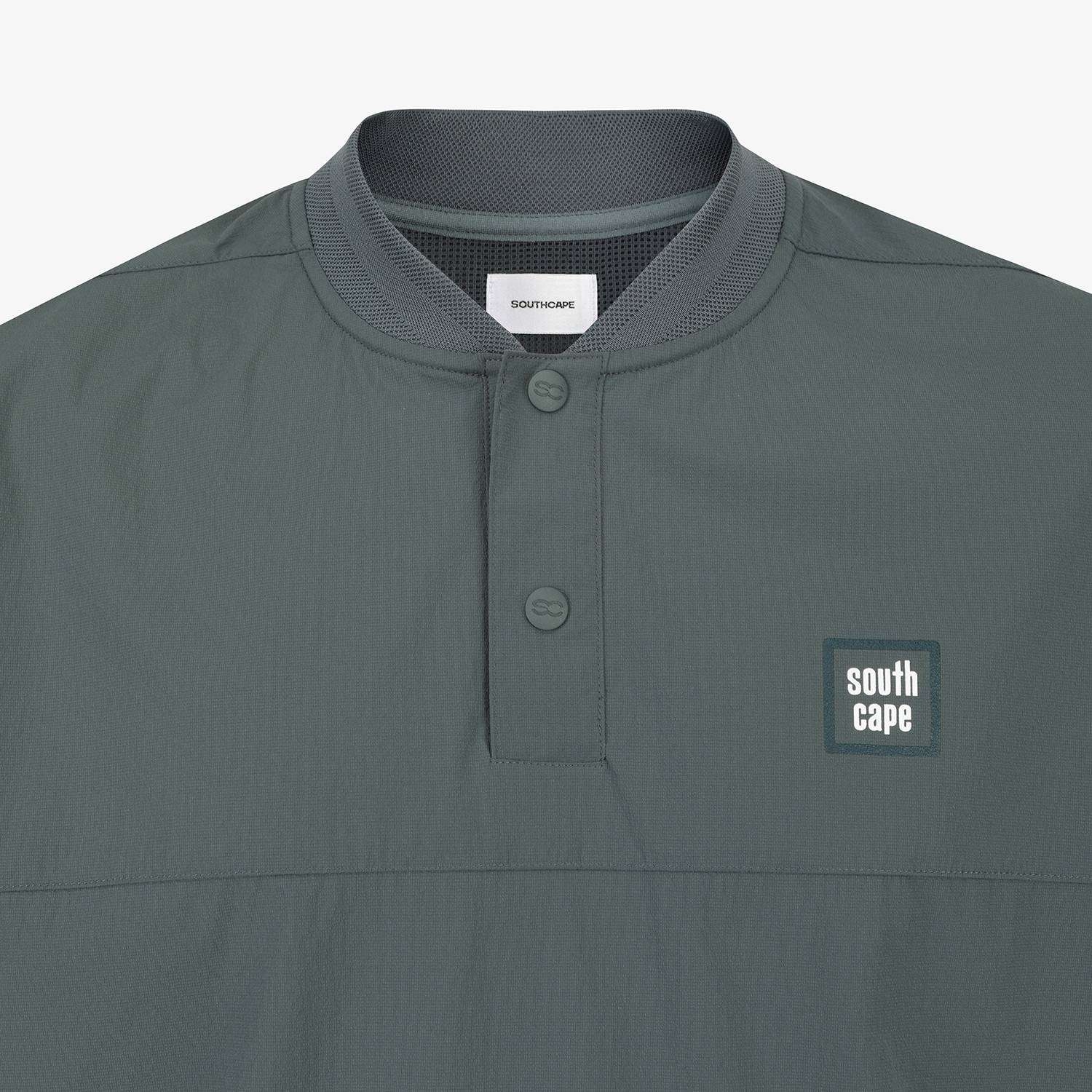 Baseball Collar Short-Sleeve Shirt_DN