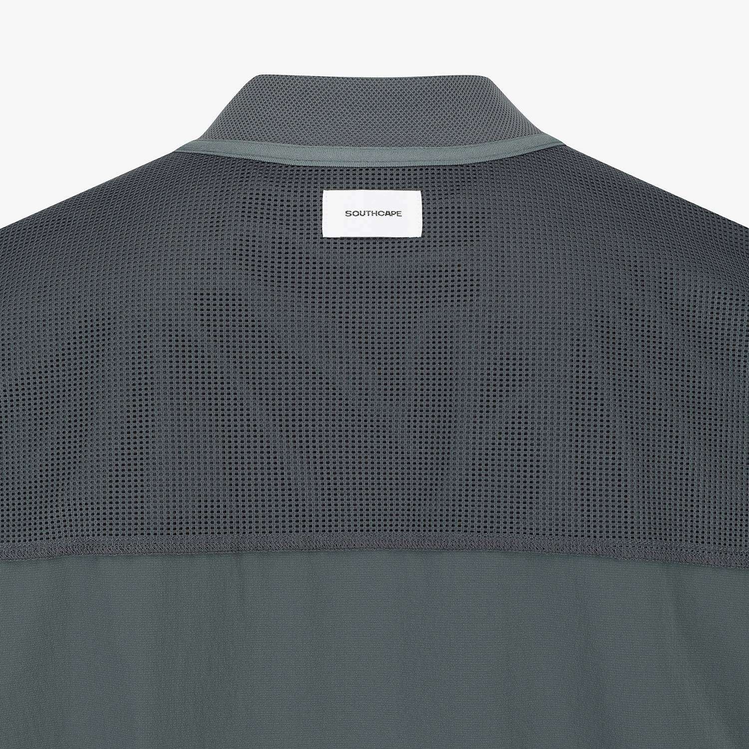 Baseball Collar Short-Sleeve Shirt_DN