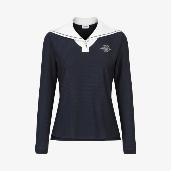 Southcross Sailor-Collar Long-Sleeve T-Shirt_DA