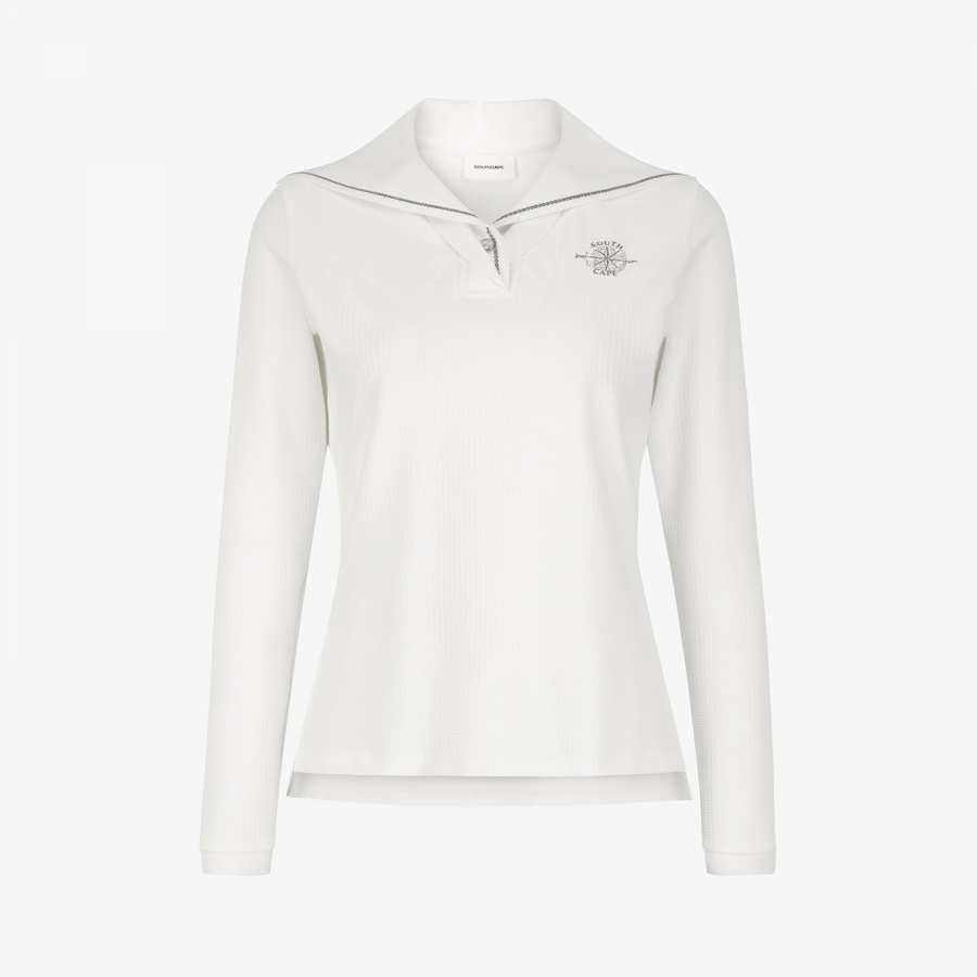Southcross Sailor-Collar Long-Sleeve T-Shirt_WT