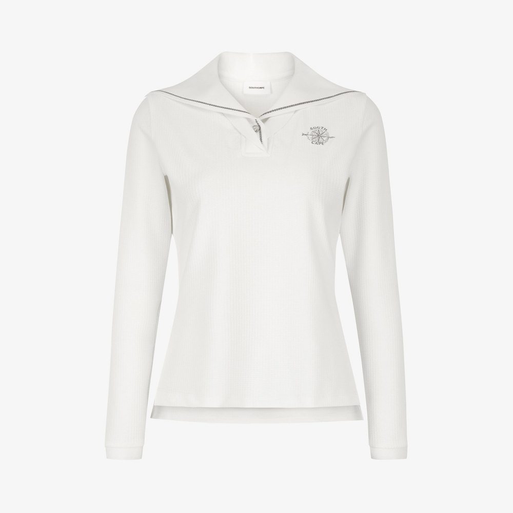 Southcross Sailor-Collar Long-Sleeve T-Shirt_WT