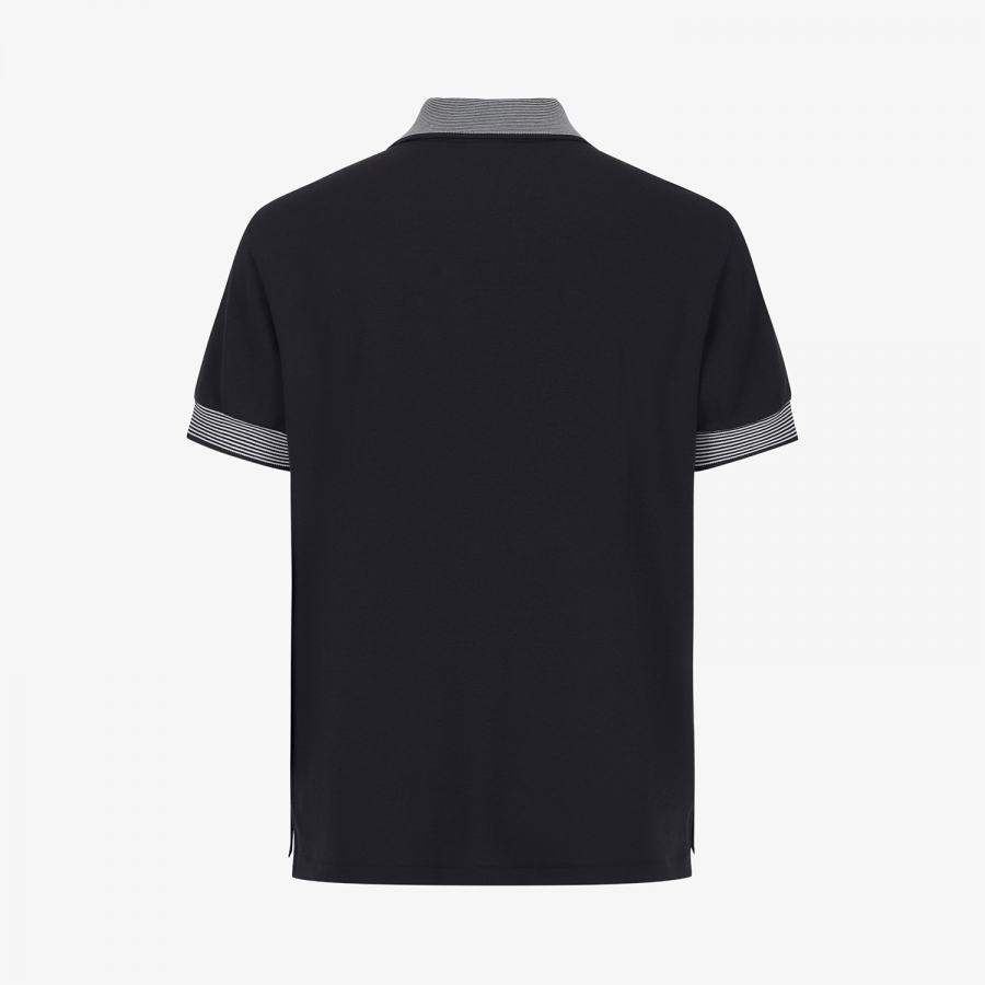 Southcross Sleeve Stripe Half-Zip Shirt_BK