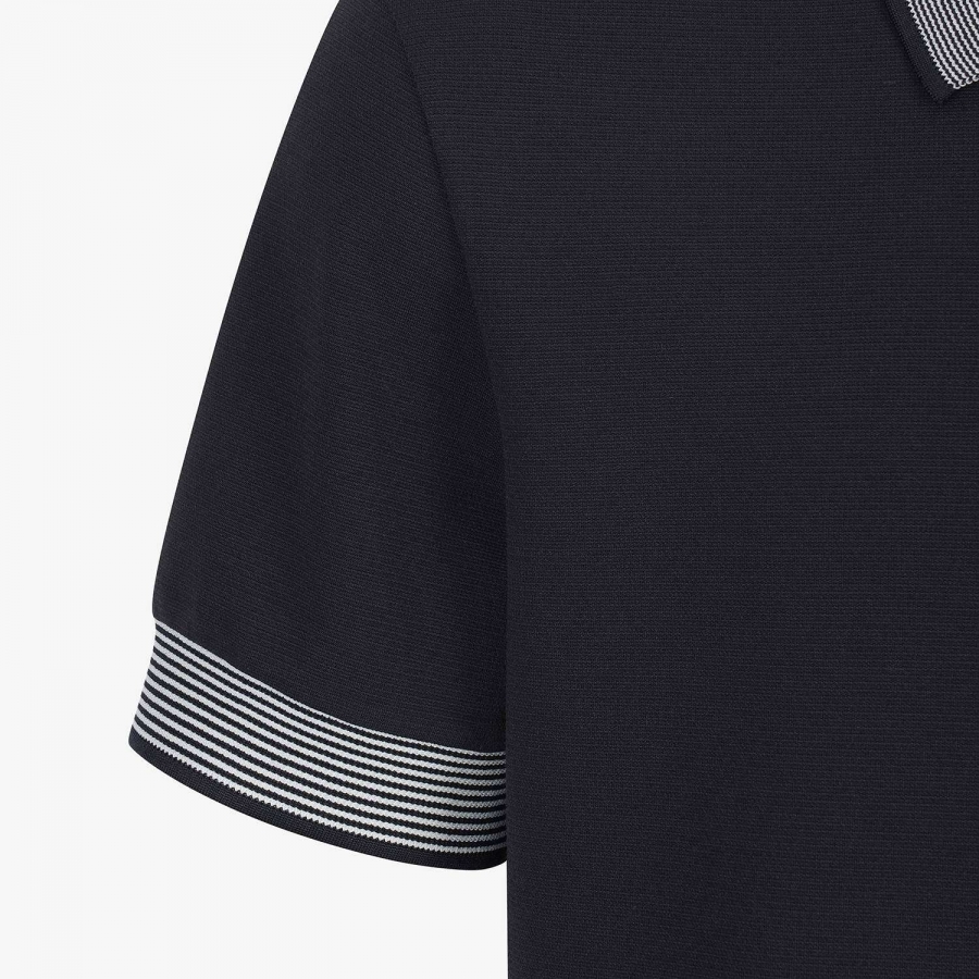 Southcross Sleeve Stripe Half-Zip Shirt_BK