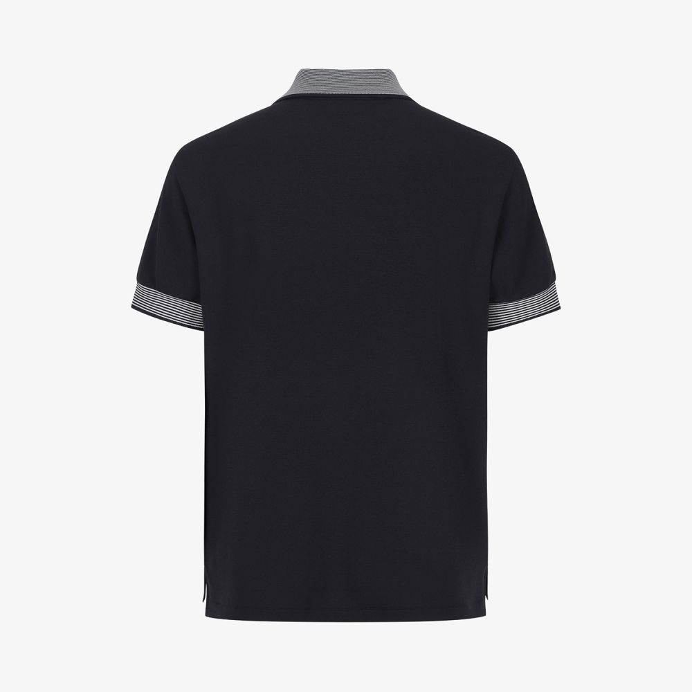 Southcross Sleeve Stripe Half-Zip Shirt_BK