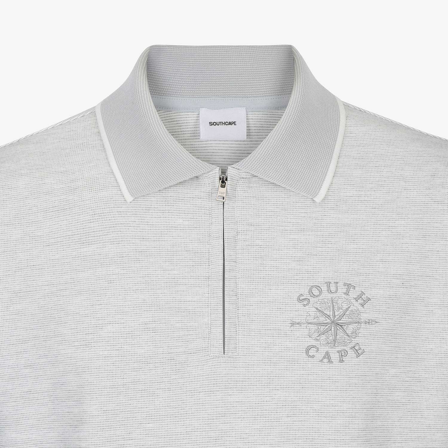 Southcross Sleeve Stripe Half-Zip Shirt_GY