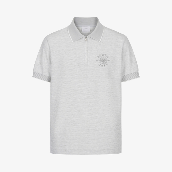 Southcross Sleeve Stripe Half-Zip Shirt_GY