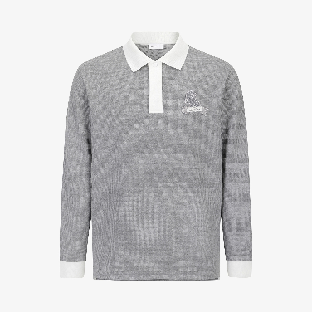 Buddy Embossed-Touch Collar T-Shirt_MG