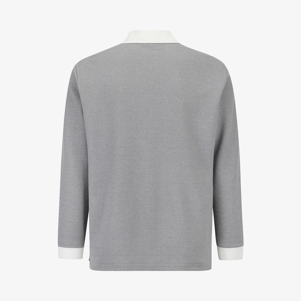 Buddy Embossed-Touch Collar T-Shirt_MG
