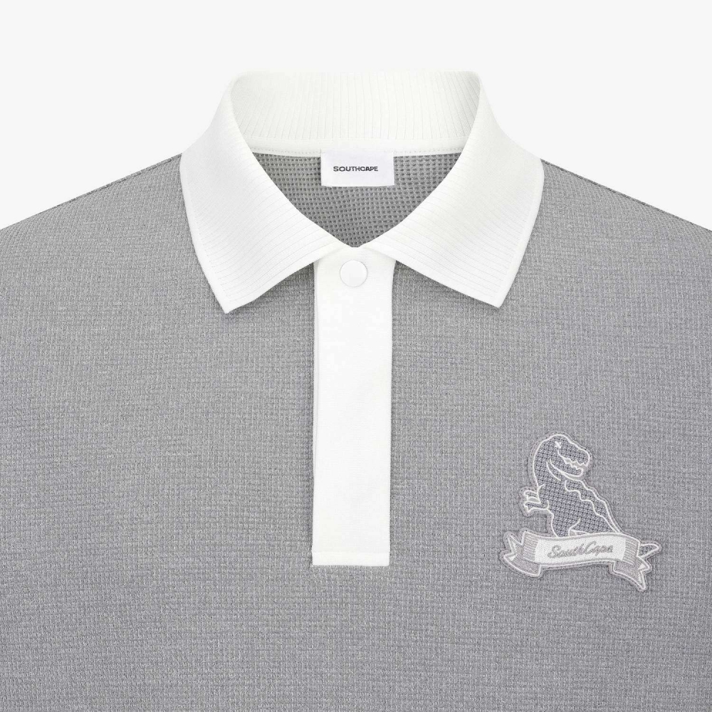 Buddy Embossed-Touch Collar T-Shirt_MG