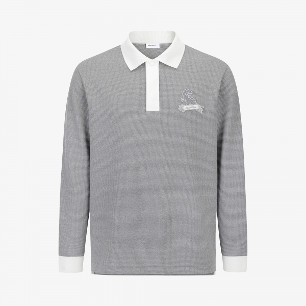 Buddy Embossed-Touch Collar T-Shirt_MG