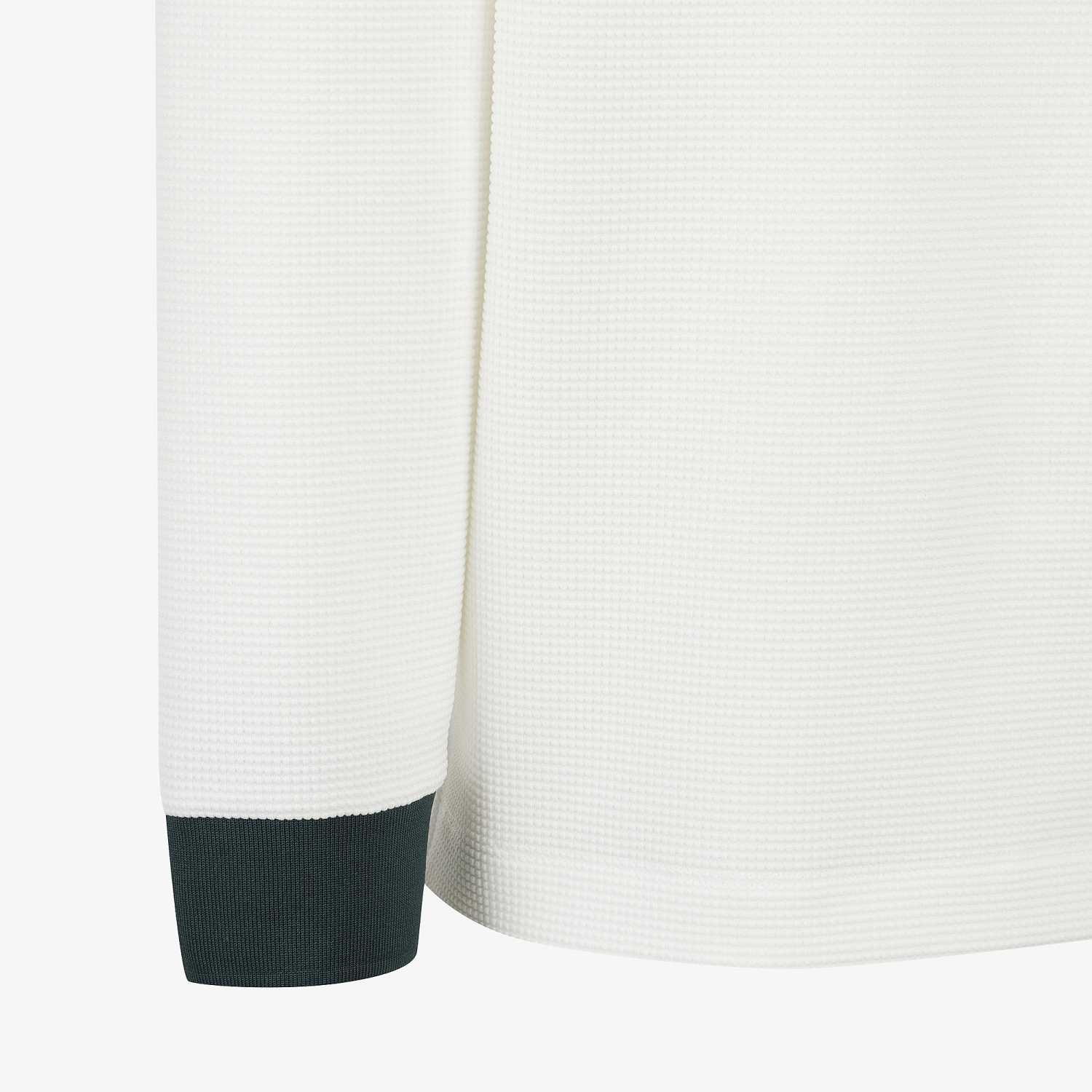 Buddy Embossed-Touch Collar T-Shirt_WT