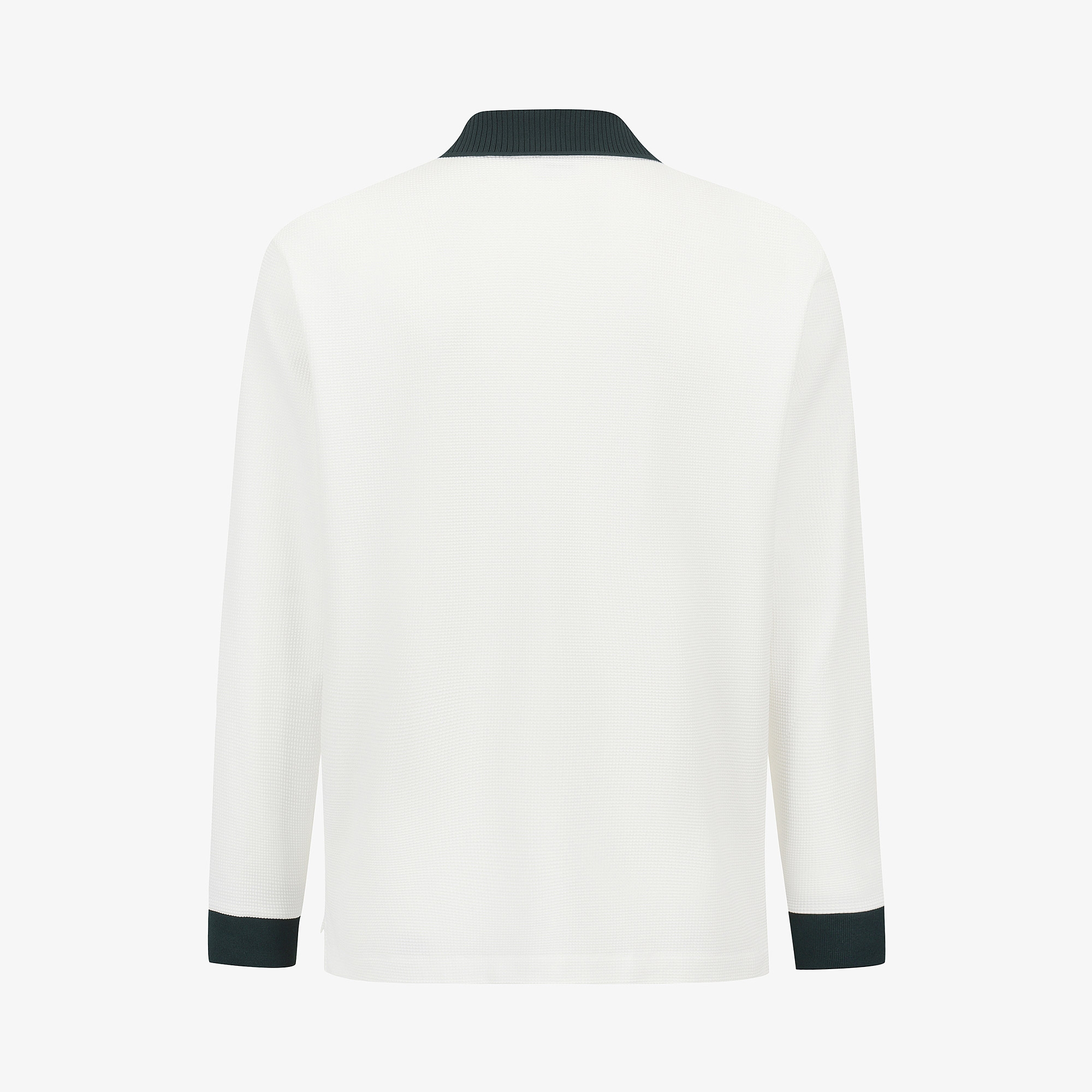 Buddy Embossed-Touch Collar T-Shirt_WT