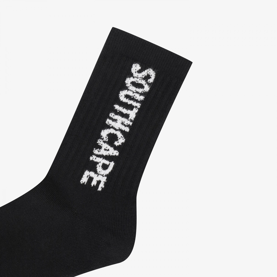 Lettering Logo Socks_BK