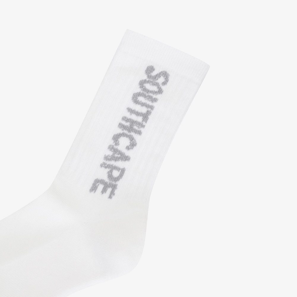 Lettering Logo Socks_WT