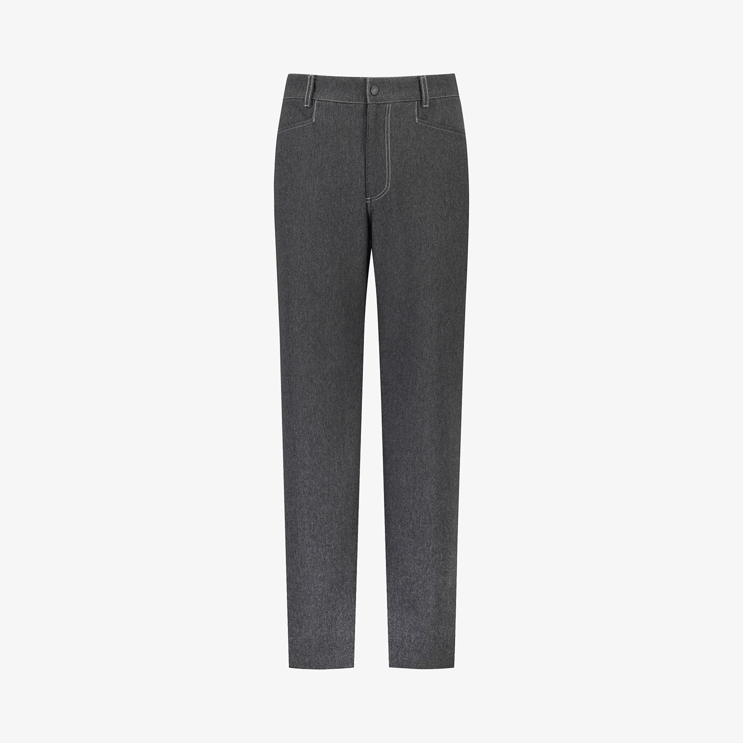 Denim-Like Regular Fit Pants_BK