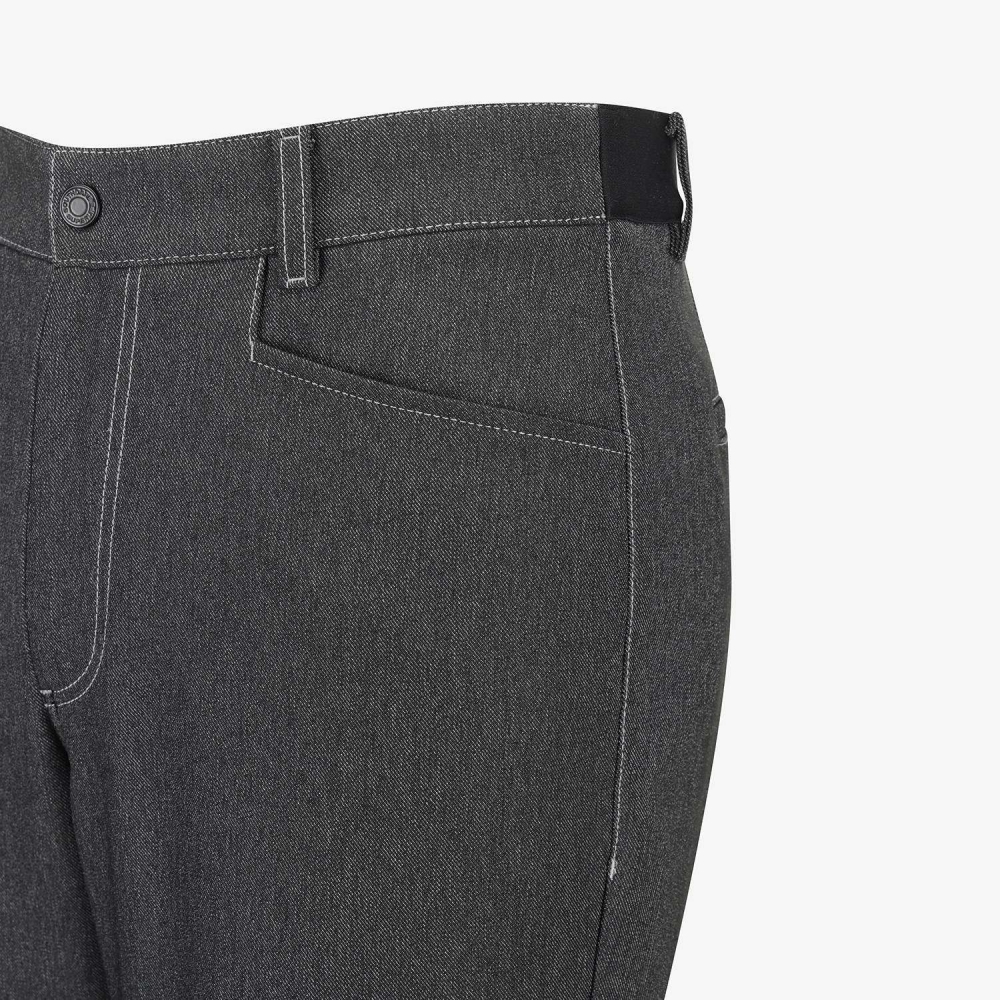 Denim-Like Regular Fit Pants_BK