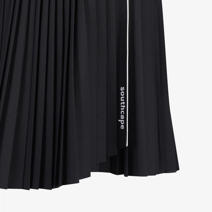 Logo Flared Pleated Skirt_DA