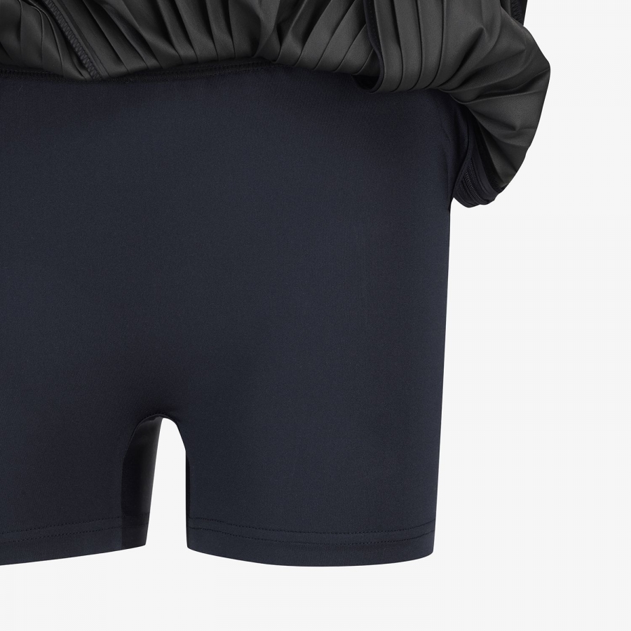 Logo Flared Pleated Skirt_DA