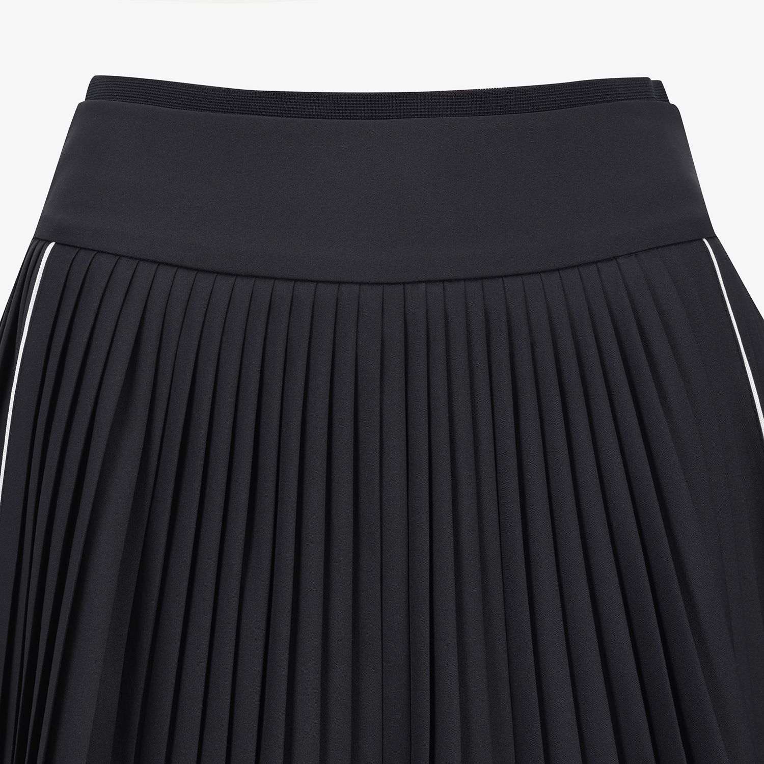 Logo Flared Pleated Skirt_DA