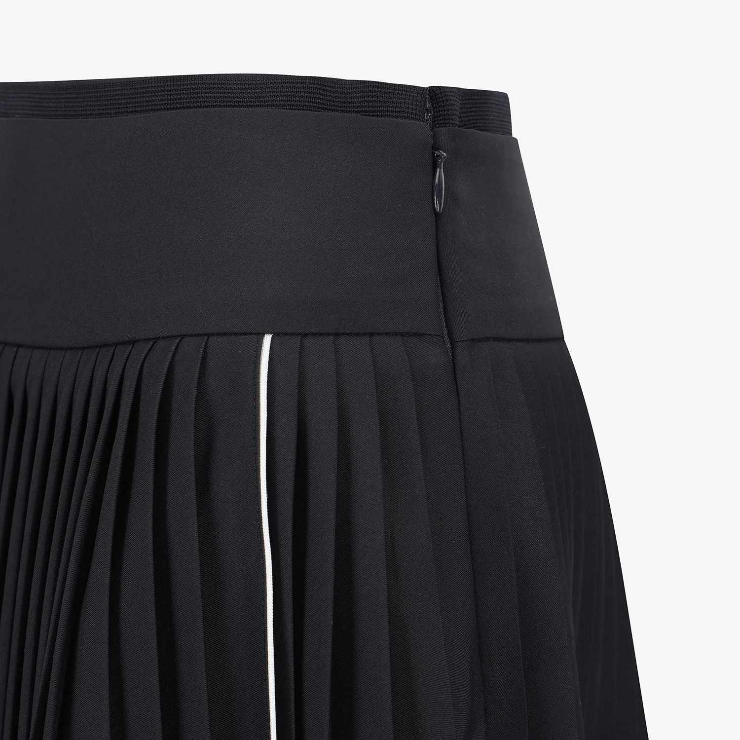 Logo Flared Pleated Skirt_DA