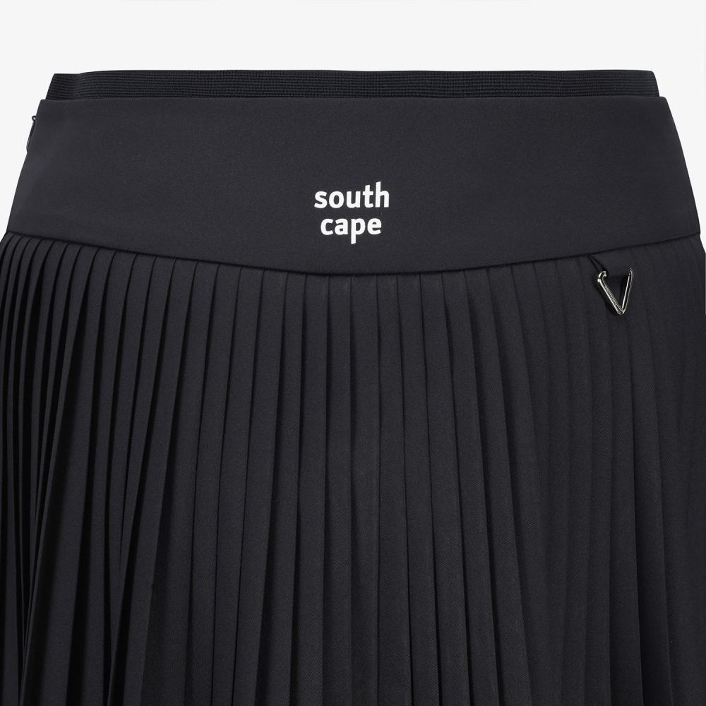 Logo Flared Pleated Skirt_DA