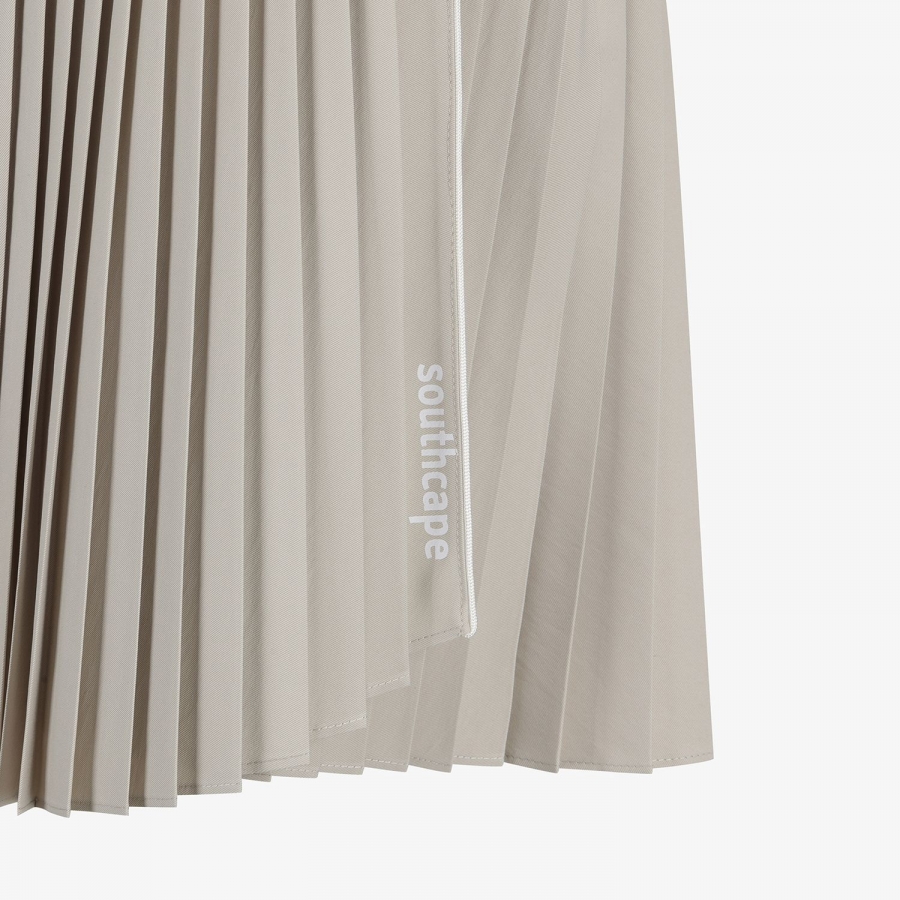 Logo Flared Pleated Skirt_SD