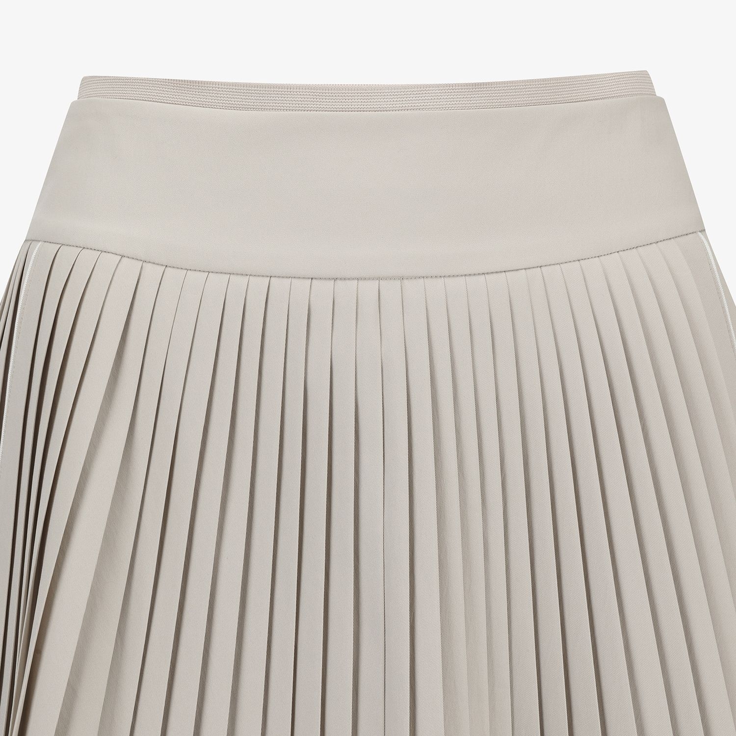 Logo Flared Pleated Skirt_SD