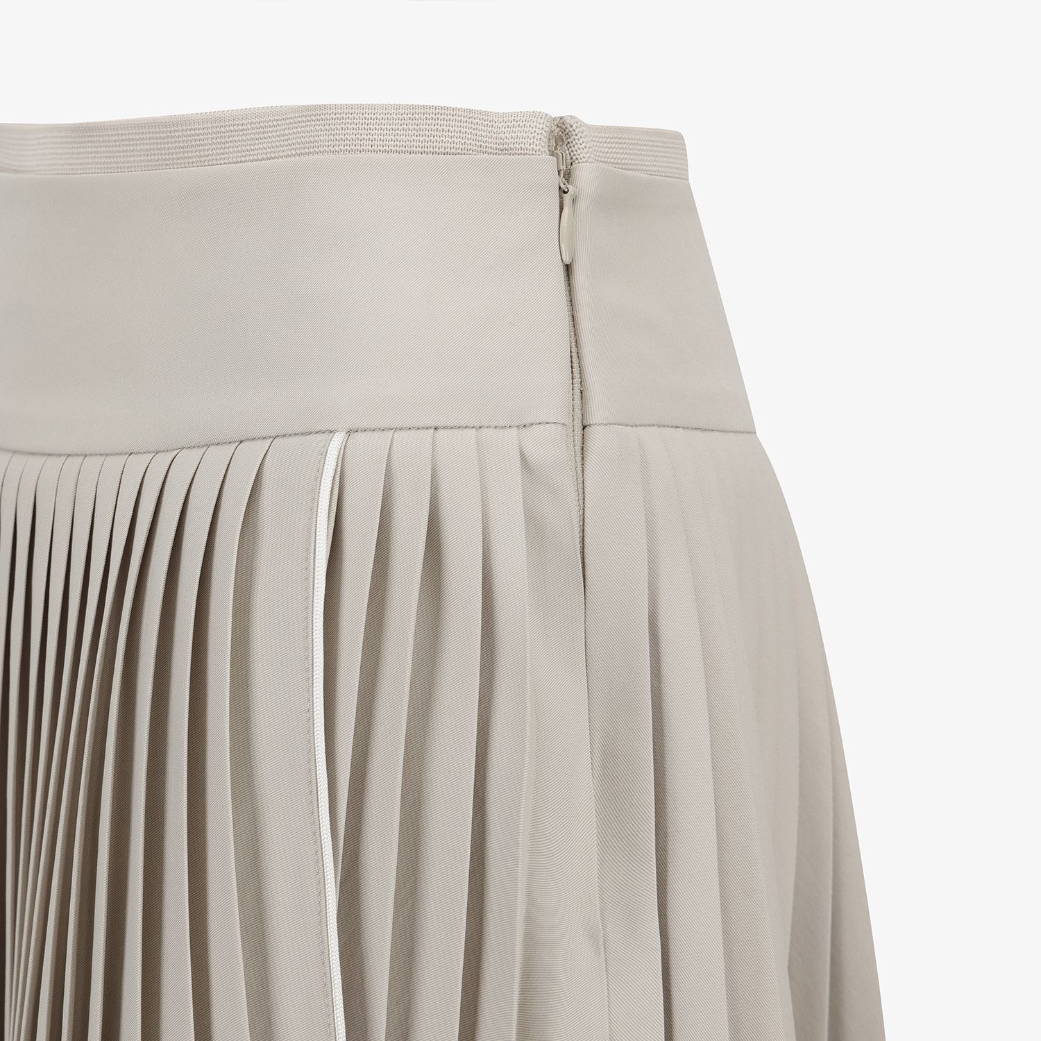Logo Flared Pleated Skirt_SD