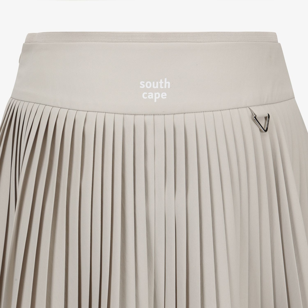 Logo Flared Pleated Skirt_SD