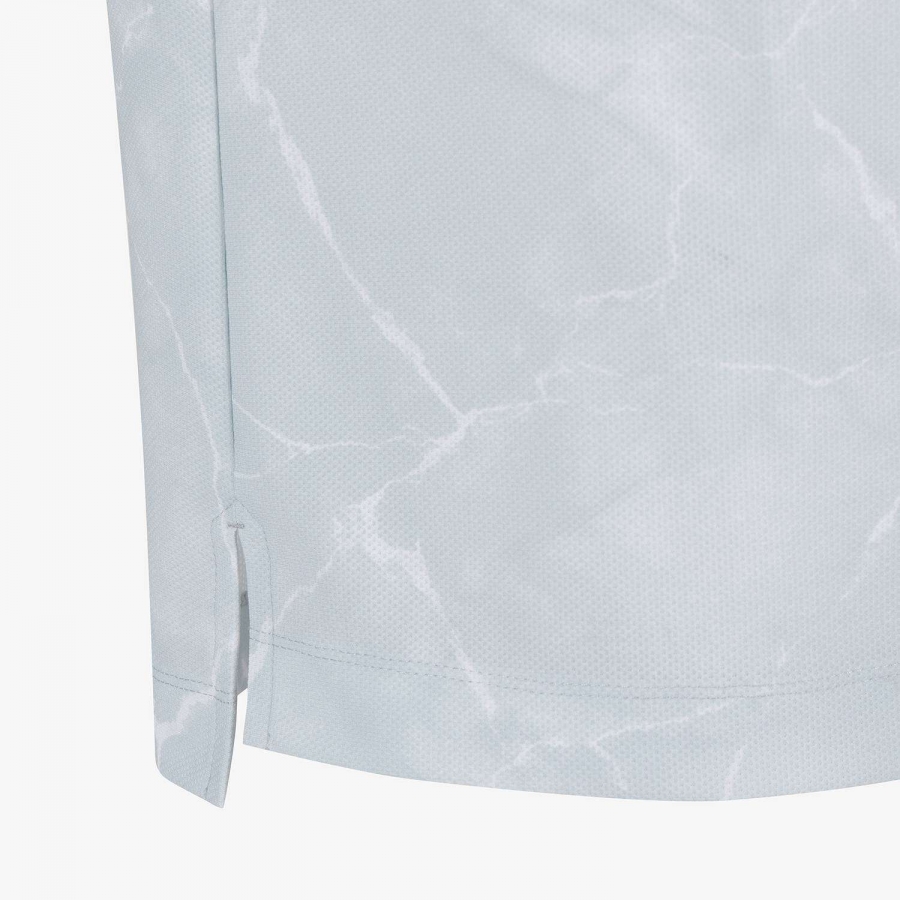 All-Over Marble Print Mesh T-Shirt_GY